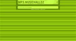 Desktop Screenshot of mp3.musichall.cz